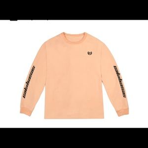 Neon orange yeezy calabasas long sleeve tee
